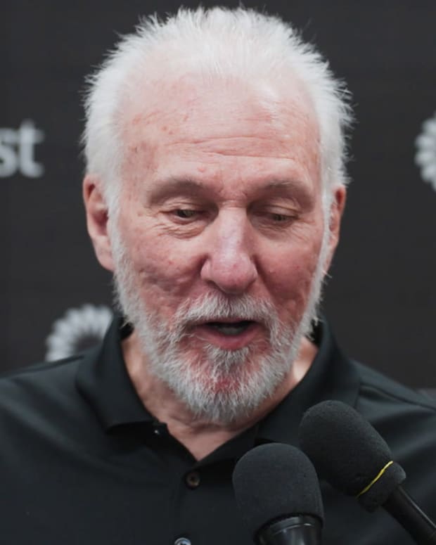 Gregg Popovich Speaks On Team's Loss to Joel Embiid, 76ers (Credit: San Antonio Spurs)